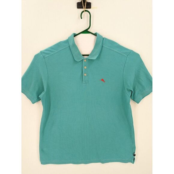 Tommy Bahama Other - Tommy Bahama Supima Cotton Men's Teal Short Sleeve Marlin Polo Shirt, Size XL